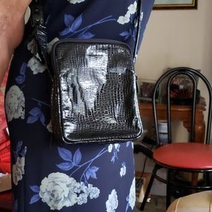 Pattern leather bag.